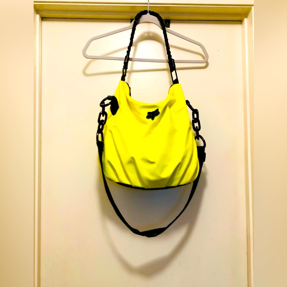 Authentic | Fox Neon Yellow Neoprene Cali Vibe Handbag